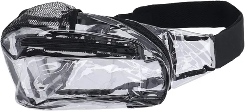 Vista 7 de SPYMINNPOO Bolsa transparente de PVC, aprobada por el estadio, impermeable, transparente, con correa ajustable para senderismo, conciertos