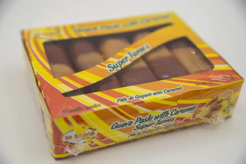 Vista 5 de Paquete de 2 variedades – Paquete Super Tumes + Veleñito – Incluye: Super Tumes / Pasta de Guayaba y Caramelo (1 Paquete de 10) y Bocadillo Veleñito