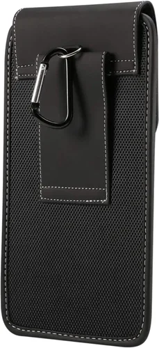 Vista 5 de Funda de cinturón vertical universal móvil para iPhone 11 Pro XS X 8 7 6, bolsa de funda resistente para Samsung s10e/S9/S8/S7/S6