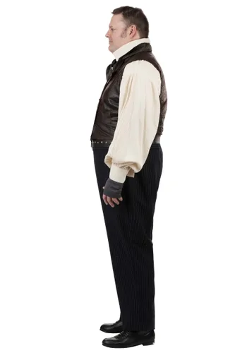 Vista 3 de Disfraz para Hombre de Sweeney Todd Talla Plus Multicolor
