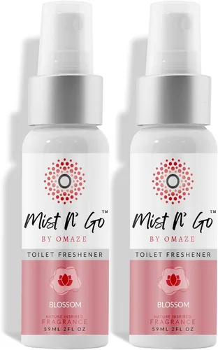Vista 10 de Mist N' Go by Omaze - Aerosol de Baño de Viaje para Inodoro Eliminador de Olores - Aerosol de Inodoro de Viaje para Ambientador de Aire de Baño