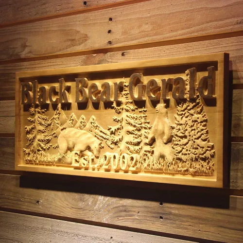 Vista 92 de ADVPRO wpa0031 - Letrero de madera personalizado con nombre de Lake House para decoración del hogar, boda, tamaño mediano, 18.25 x 7.25 pulgadas