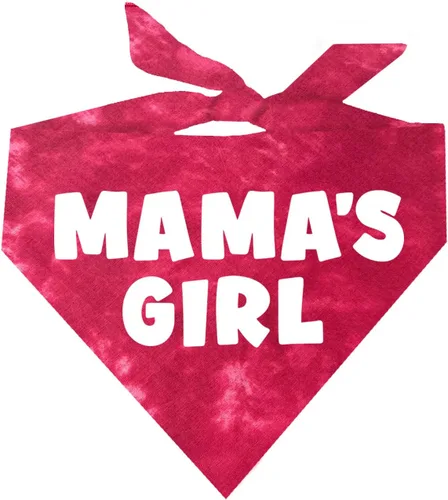 Vista 10 de Mama's Girl - Bandana para perro 100% algodón para mamá Día de San Valentín Sesión de fotos Negro, XS (949)