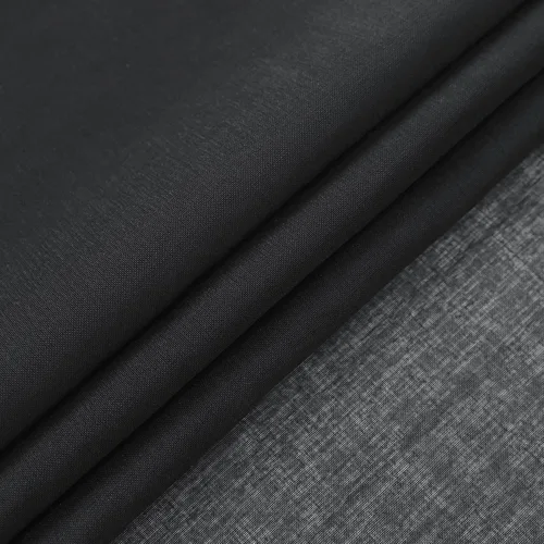 Vista 5 de XTMYI Cortinas negras de 48 pulgadas de largo para dormitorio, juego de 2 paneles, bolsillo para cortinero, cortinas de encaje transparentes