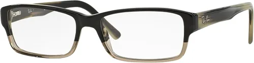 Vista 10 de Ray-Ban Unisex RX5169 - Monturas para lentes rectangulares con prescripción Negro sobre lente transparente/demostración.