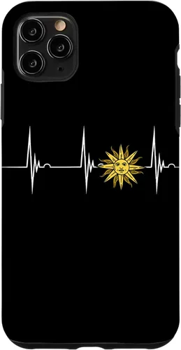 Vista 11 de Funda para iPhone 15 Uruguay Pride Heartbeat EKG Pulse Uruguay Flag Uruguay