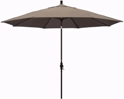 Vista 25 de California Umbrella 11' Rd Tahoe Series Aluminum Patio Umbrella Beige antiguo