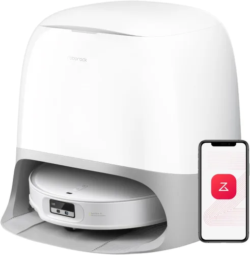 Vista 4 de roborock Qrevo - Robot aspirador y trapeador CurvX, succión de 22,000 Pa, ultra delgado de 3.14 pulgadas, diseño sin enredos, reconocimiento