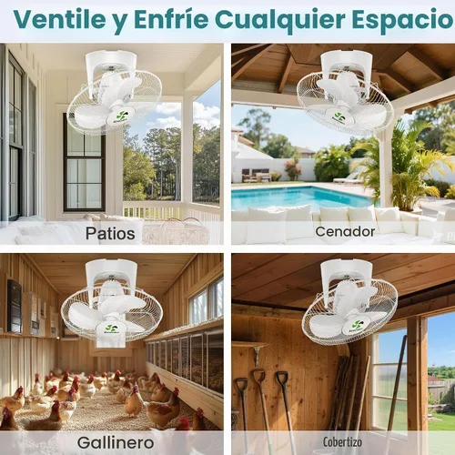 Vista 6 de Ventilador de techo solar de alta velocidad y entrega de flujo