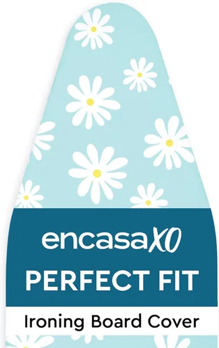 Vista 12 de Encasa XO Funda para tabla de planchar y almohadilla 42"x14" - Acolchado grueso de fieltro de 3mm, ajuste con cordón y bloqueo, fácil de colocar