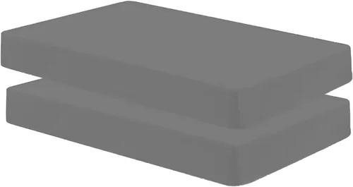 Vista 5 de Gilbins Sábana bajera ajustable de 30 x 75 pulgadas, hecha de algodón, perfecta para literas de campamento, caravanas, camas de invitados, paquete