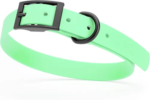 Vista 49 de Dogline Biothane - Collar impermeable para perro con hebilla de liberación rápida, resistente cincha de nailon recubierta con resistente y a prueba