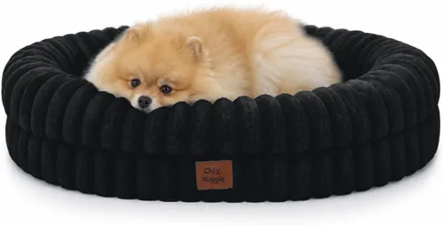 Vista 38 de Cama ortopédica para perro, funda lavable, sofá de piel Gris oscuro
