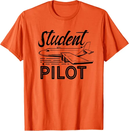 Vista 8 de Camiseta de aviación Aviador Aviador Student Pilot, Blanco