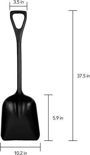 Vista 2 de Remco 69819 Pala, una pieza, 11 pulgadas, PP, negro