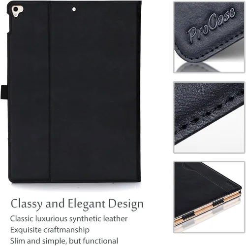 Vista 6 de ProCase Funda para iPad Pro 12.9 2017/2015 (1ª y 2ª Generación), Funda con Soporte Tipo Folio para iPad Pro de 12.9 Pulgadas