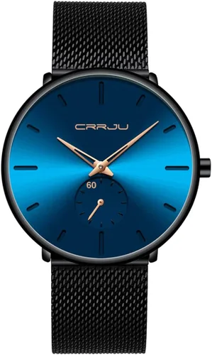 Vista 16 de Mens Watches Ultra-Thin Minimalist Waterproof - Fashion Wrist Watch for Men Unisex Dress with Stainless Steel Mesh Band