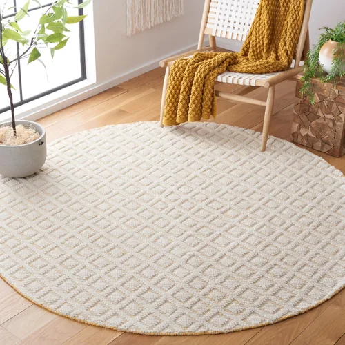 Vista 35 de SAFAVIEH Vermont Collection - Alfombra decorativa de 2 pies 3 pulgadas x 4 pies, marfil y negro, lana hecha a mano, ideal para zonas de alto tráfico