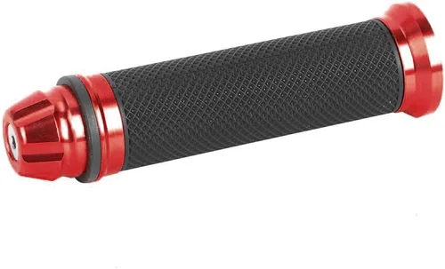 Vista 9 de Manillar de motocicleta, manillar de goma de aluminio para motocicleta, compatible con mango de bicicleta de 7/8 (rojo)