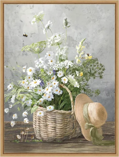 Vista 12 de Amanti Art Lienzo enmarcado para pared, 24 x 18 pulgadas, casa de campo de jardinería III por Danhui Nai, lienzo enmarcado para pared, obras de arte