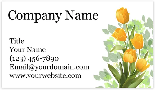 Vista 10 de Tarjetas de visita personalizadas con diseño floral de 3.5 x 2 pulgadas, cartulina reciclada o mate, 100% fabricadas en los Estados Unidos, más
