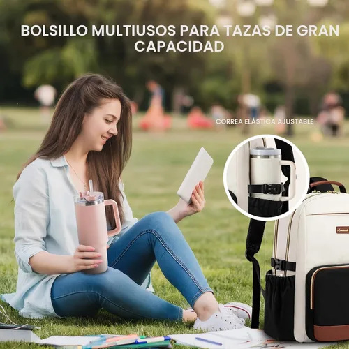 Vista 2 de LOVEVOOK Mochila para laptop para mujer, 15,6 pulg.