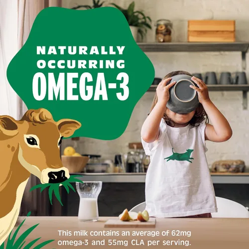 Vista 5 de Organic Valley Leche de pasto 100% alimentada con pasto al 2% de leche reducida en grasa, orgánica, 59 onzas líquidas