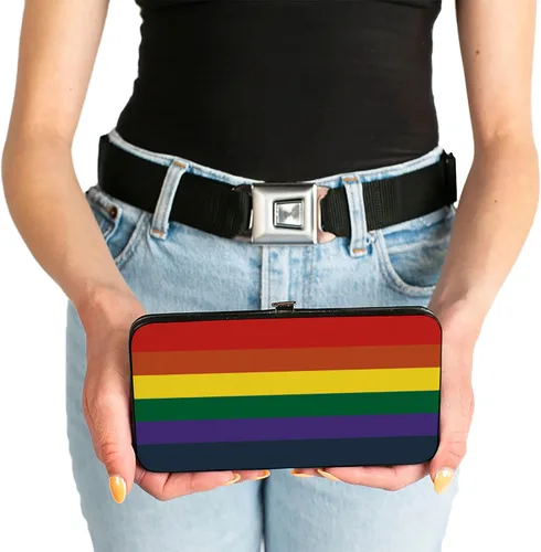 Vista 2 de Cartera con bisagras PU Rainbow, Arco iris