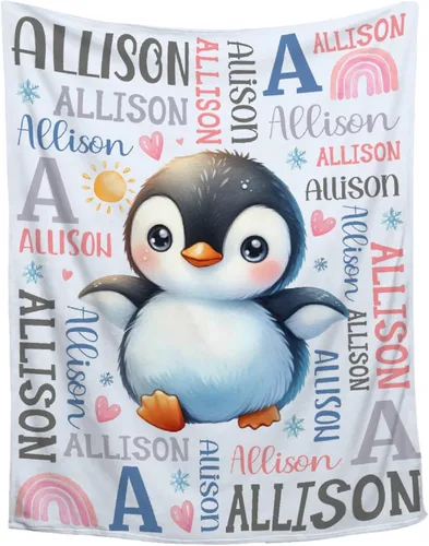 Vista 33 de Manta de conejo personalizada para niños y niñas, manta de bebé ultra suave, regalo personalizado, decoración de manta con nombre, 30 x 40 pulgadas