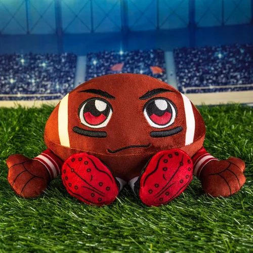 Vista 5 de Bleacher Creatures Alabama Crimson Tide Kuricha - Peluche de fútbol sentado de 8 pulgadas, suave inspirado en Chibi