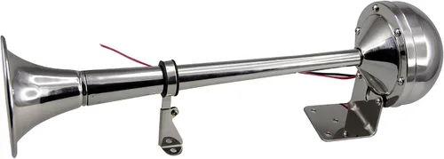 Vista 4 de PactradeMarine Boat Auto - Juego completo de cuerno de trompeta individual de acero inoxidable, 12 V