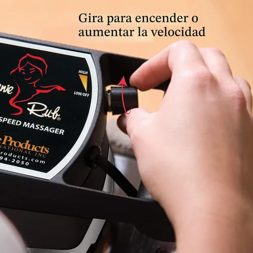Vista 6 de Kit de masaje Core Jeanie Rub Deluxe con masajeador de velocidad variable