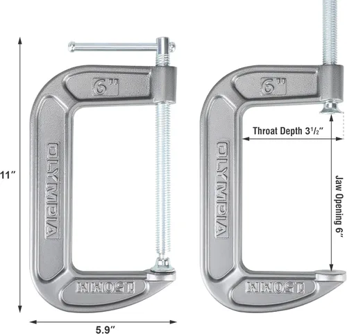Vista 10 de Olympia Tools Abrazadera en C, 38-110, (1 X 1) Pulgadas