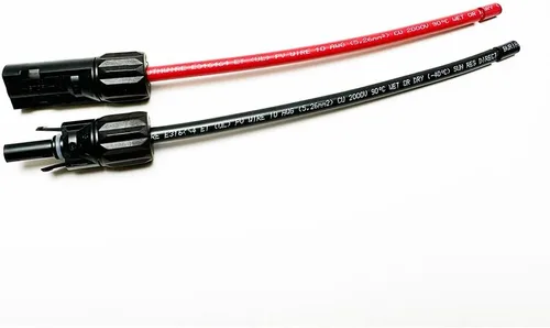 Vista 8 de Amphenol H4 MC4 10AWG GPT Cables de cobre puro Panel solar Adaptador de controlador de carga solar Kit de coleta de 9 pulgadas