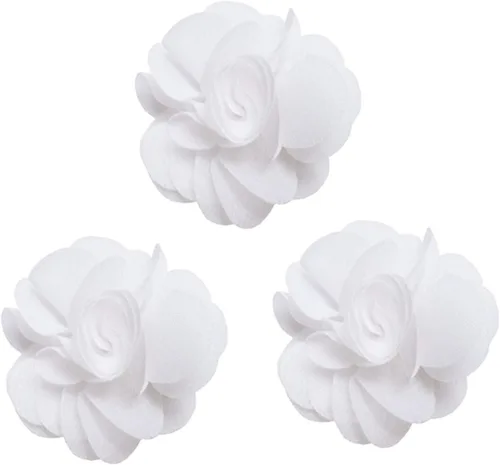 Vista 71 de YYCRAFT Paquete de 30 diademas de flores de gasa de 2 pulgadas, color rosa bebé