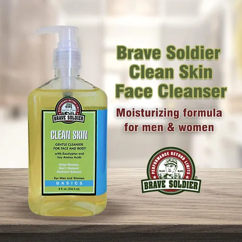 Vista 4 de Limpiador facial Clean Skin para hombres y mujeres, lavado facial hidratante para piel sensible, grasa o seca, removedor de maquillaje suave