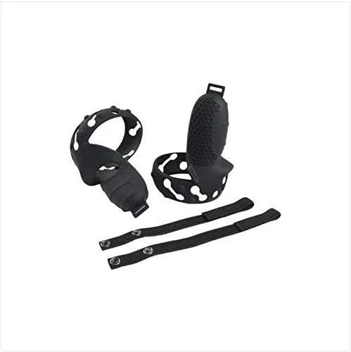 Vista 5 de NIUVR Funda de agarre para control táctil compatible con accesorios MetaOculus Quest 2 funda protectora antitiro con correa ajustable de nailon