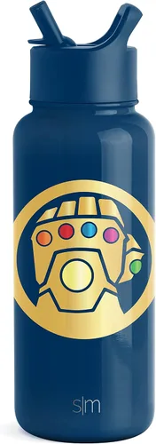 Vista 10 de Simple Modern Summit - Botella de agua con tapa con pajilla, vaso aislado de acero inoxidable a prueba de fugas de Disney de 30 onzas, regalos