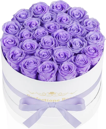 Vista 18 de Perfectione Roses 27 Rosas en una Caja, Rosa del Día de la Madre, Flores Preservadas para Ella, Flores para Entrega, Regalos de Cumpleaños