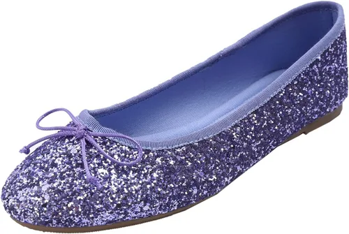 Vista 28 de FEVERSOLE Zapatos planos de ballet de patente para mujer, color macarrón colorido Beige