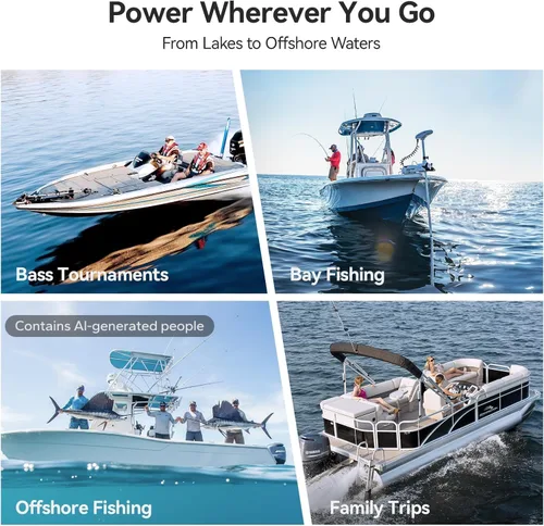 Vista 7 de Power Queen Batería de litio Bluetooth de 24 V 125 Ah con autocalentamiento, motor de arrastre LiFePO4, tamaño mini, protección a baja temperatura