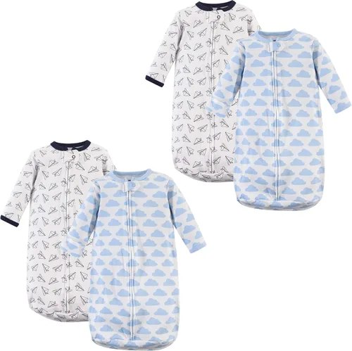 Vista 37 de Hudson Baby Saco de dormir unisex de algodón con manga larga para bebé, saco, manta