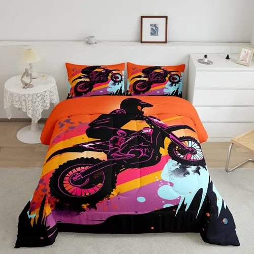 Vista 54 de Erosebridal Juego de edredón de hojas de cannabis, juego de ropa de cama de marihuana con estampado colorido de plantas, decoración bohemia de 2