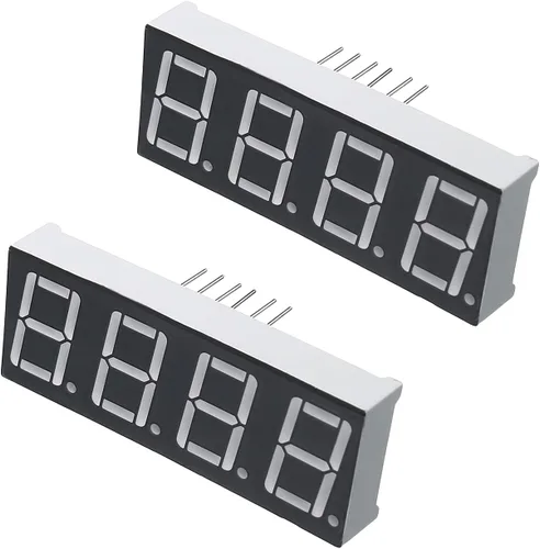 Vista 11 de Othmro 5pcs ánodo común pantalla LED tubo digital 3 bits 7 segmento negro 11pin con una buena salida de luz uniforme