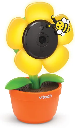 Vista 14 de VTech RM9751 Yellow Daisy Smart Wi-Fi Cámara para bebé, compatible con iOS y Android, 1080p Full HD, cubierta de modo de privacidad, luz nocturna