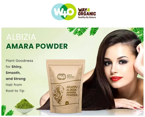 Vista 3 de Arappu/Albizia Amara Powder 8 oz, Champú natural y acondicionador para la reparación del cabello, cuidado del cuero cabelludo, cuidado del cabello