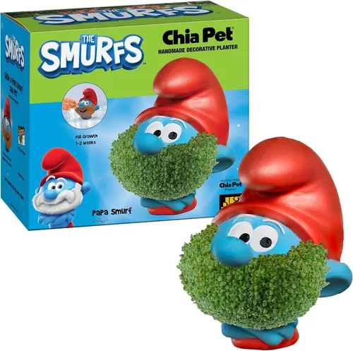 Vista 21 de Chia Pet Emoji Winky con paquete de semillas, maceta decorativa de cerámica, fácil de hacer y divertido de cultivar, regalo novedoso, perfecto