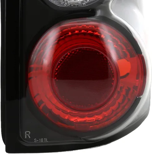 Vista 4 de SPEC-D TUNING Luces traseras de lente transparente de carcasa negra compatibles con Chevy S10 1994-2004, GMC Sonoma 1994-2004, Isuzu Hombre
