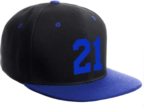 Vista 81 de Número de equipo modificado para requisitos particulares del jugador del color del sombrero del Snapback de la visera plana clásica de la visera