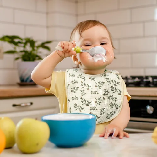 Vista 7 de Zainpe 6 baberos de muselina de algodón suaves y absorbentes para recién nacidos babeando alimentación